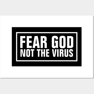 Fear God Not The Virus - Christian Posters and Art